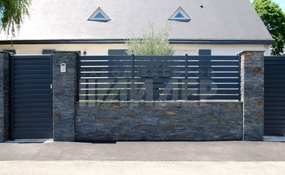 Двухметровый алюминиевый забор ЛМ-115 - фото 1