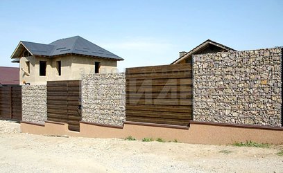 Забор из габионов на участке с перепадом высот ГБ-125 - фото 2