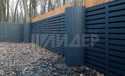 Высокий забор жалюзи для земельного участка ЖЗ-109 - фото 1