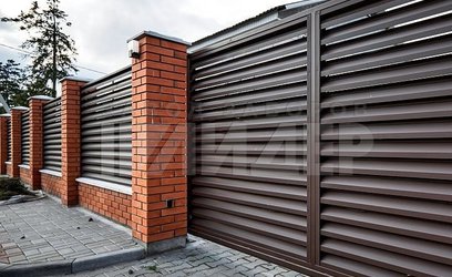 Элитный продуваемый забор жалюзи Престиж ЖЗ-135 - фото 1