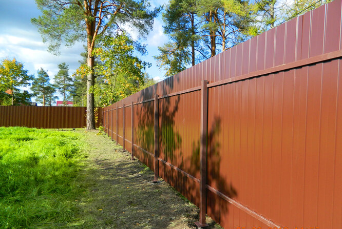 Забор из профлиста