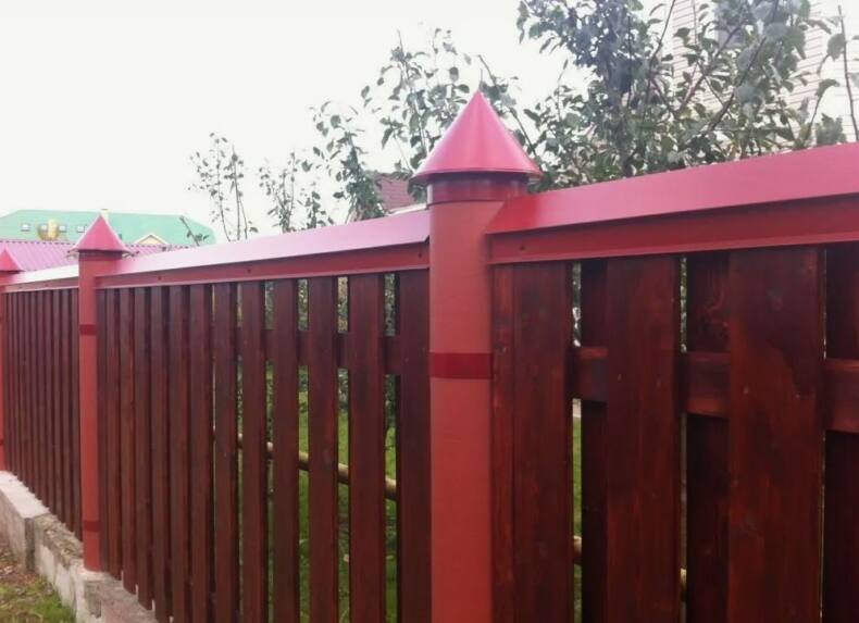 Бутование столбов - металлические столбы